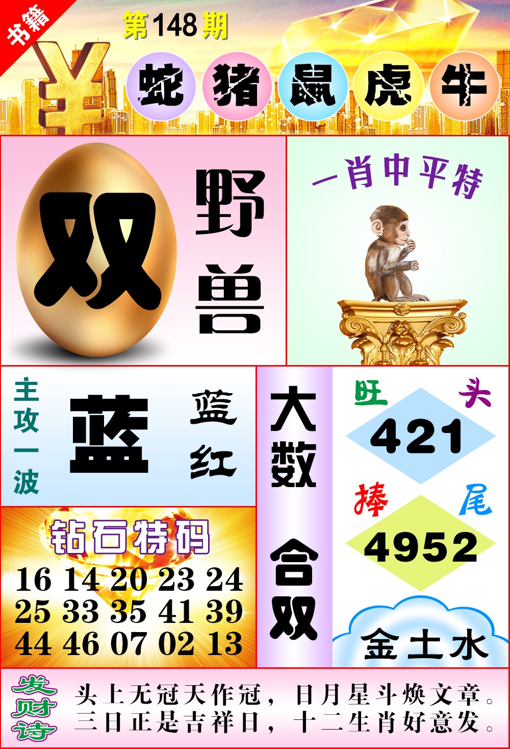 148期澳门金钱豹[图]