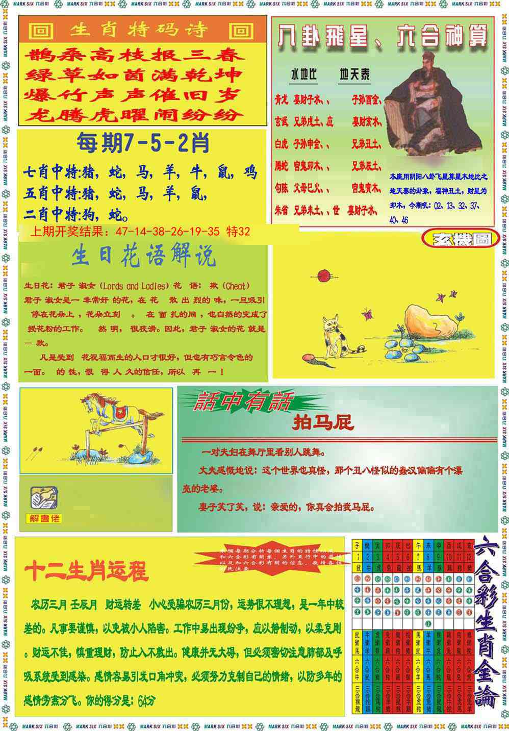 148期九龍马经B(推荐)[图]