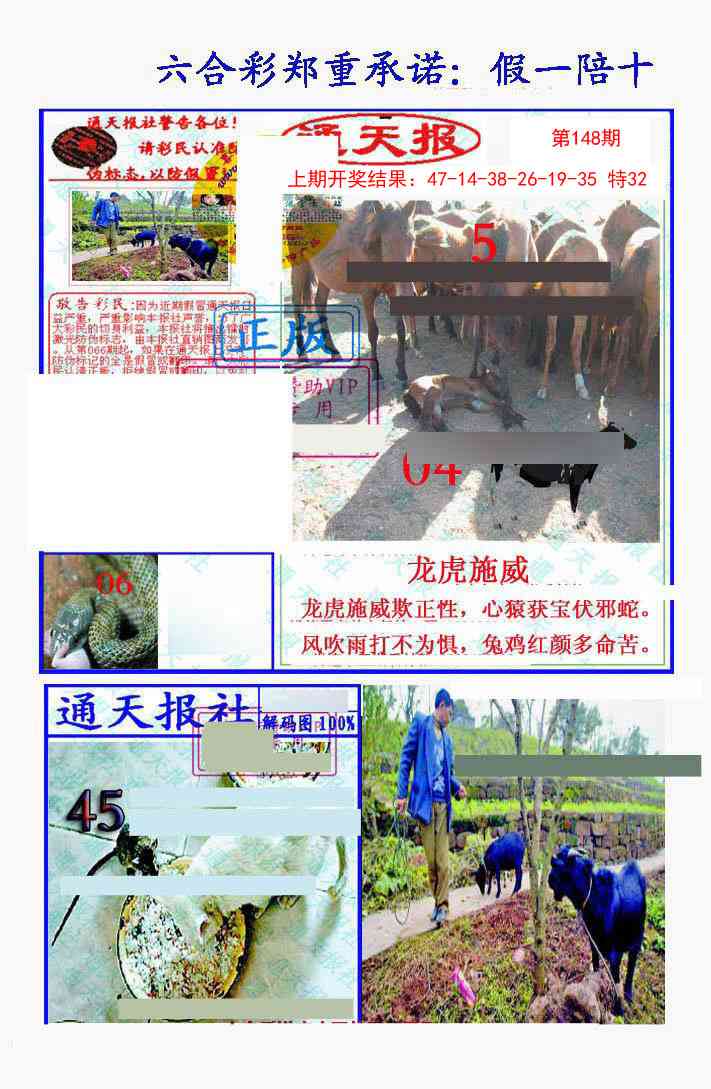 148期假一陪十通天报[图]