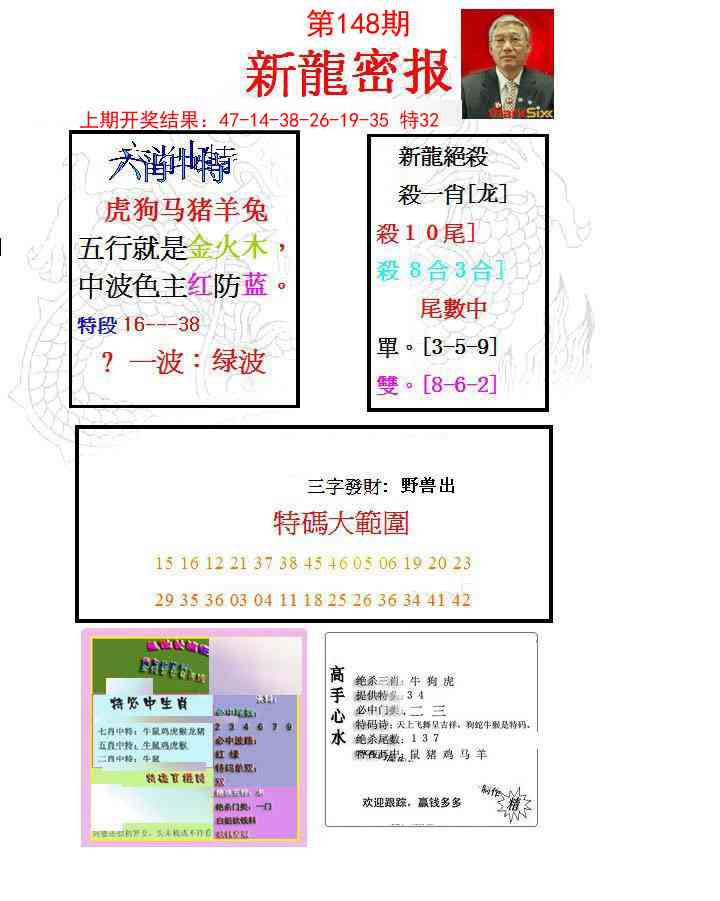 148期新龙密报[图]