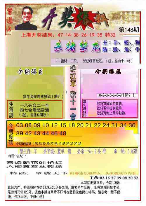 148期开奖爆料(新图推荐)[图]