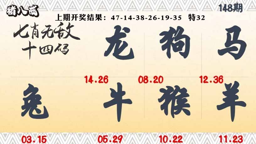 148期七肖无敌14码[图]
