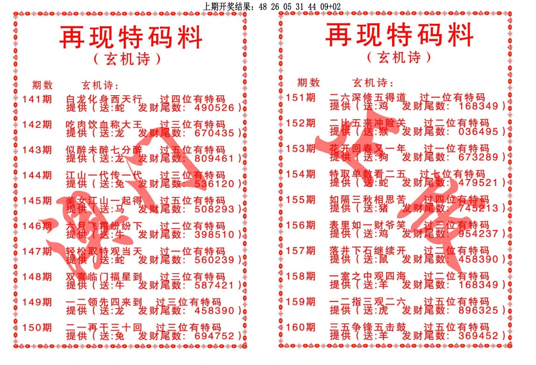 149期再现特码料[图]