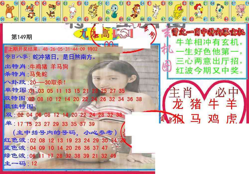 149期特码生肖图[图]