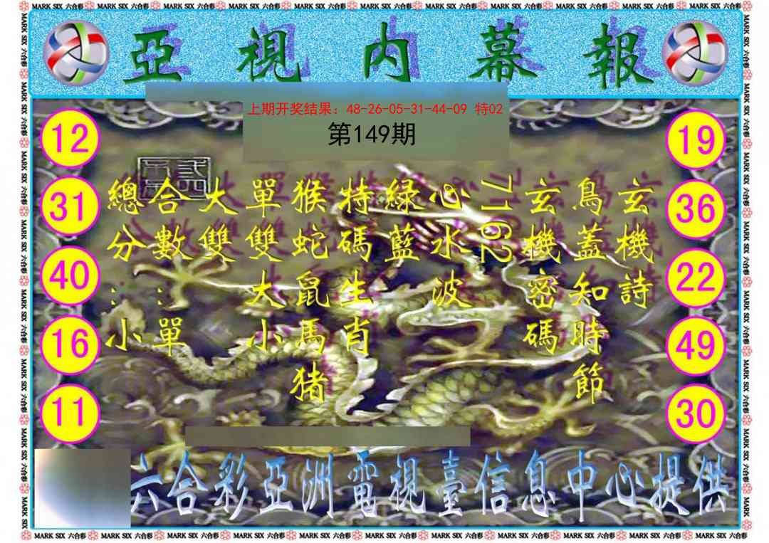 149期亚视内幕报[图]