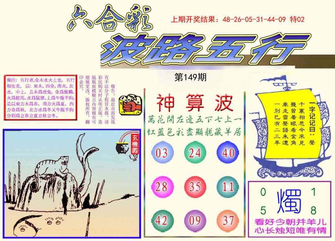 149期波路五行[图]