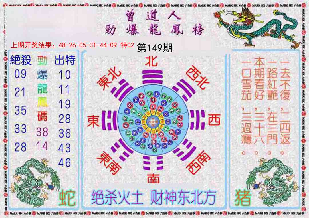 149期曾道人劲爆龙凤榜[图]