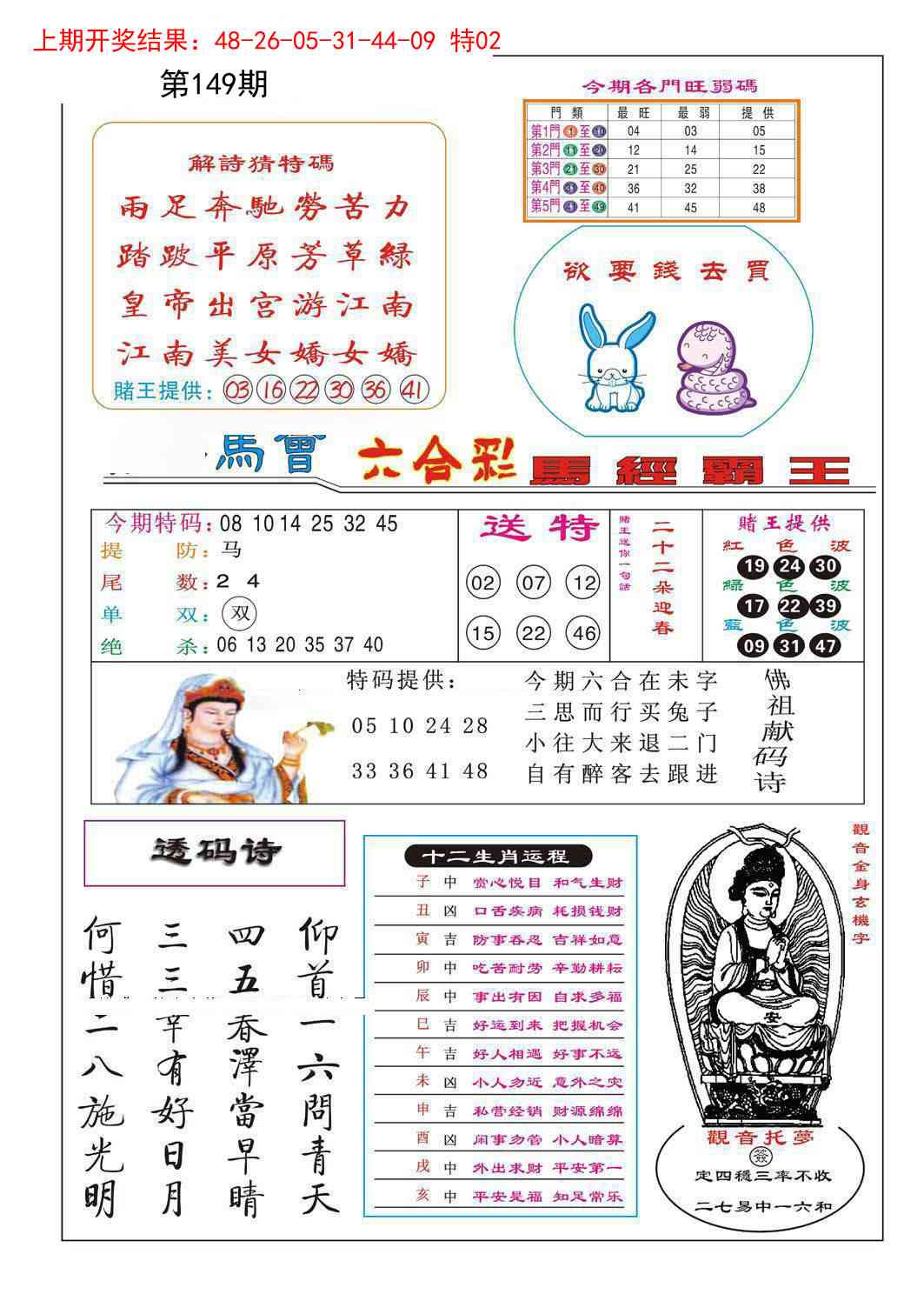 149期马经霸王[图]