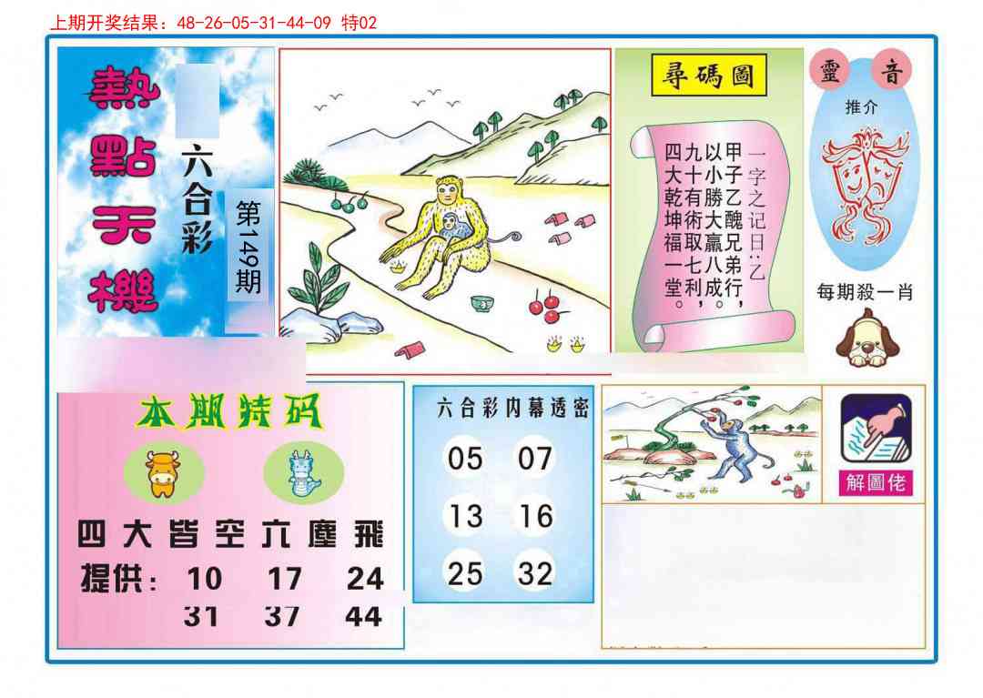 149期热点天机[图]