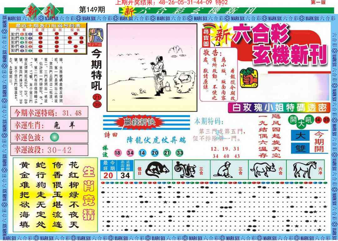 149期新六合彩特码新刊A[图]