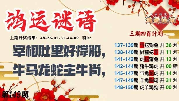 149期鸿运谜语[图]