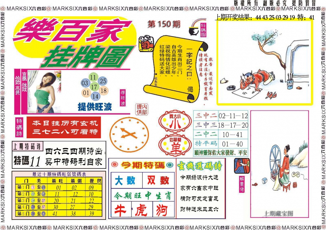 150期乐百家挂牌图[图]