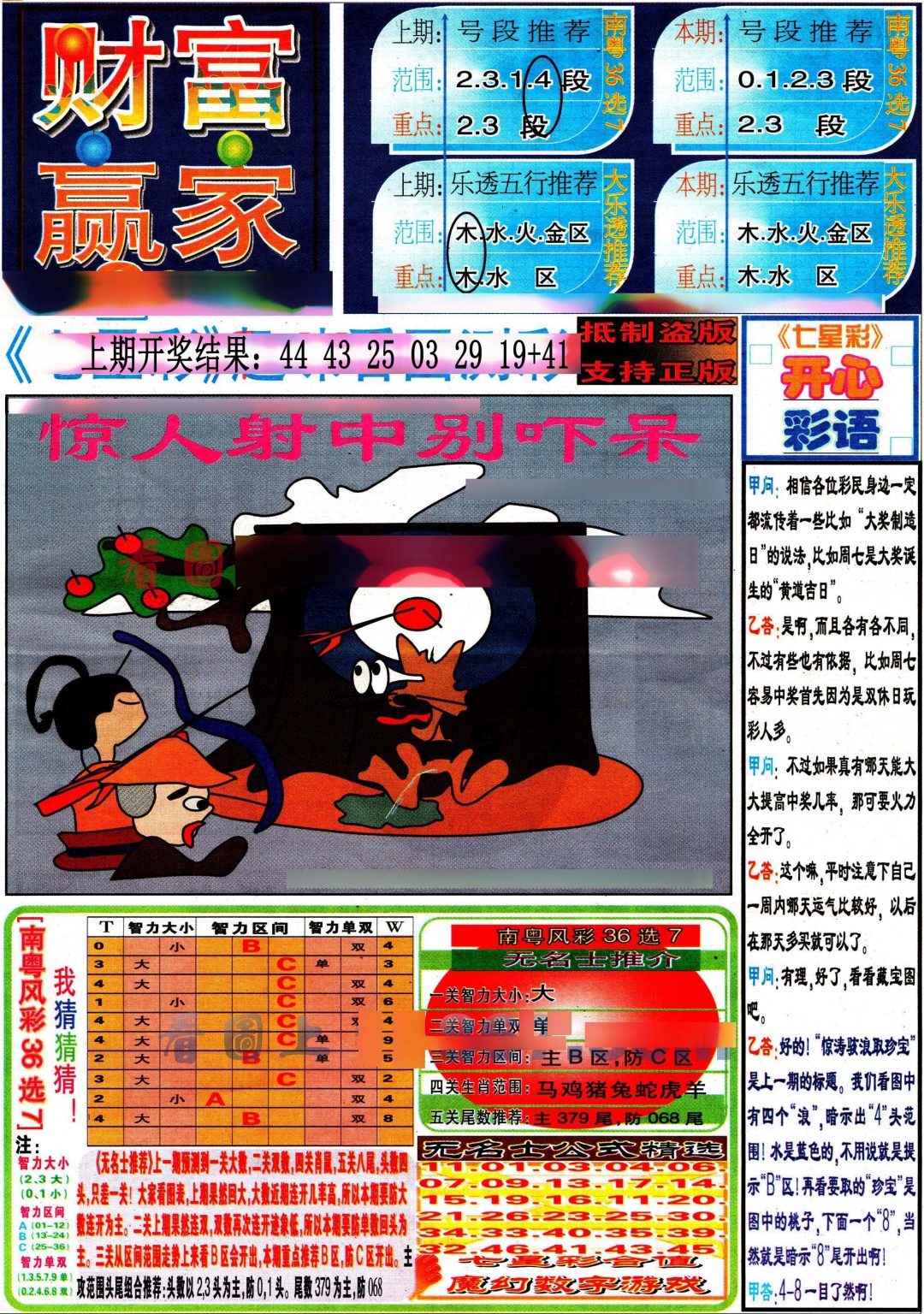 150期七星彩图(高清)[图]