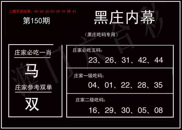 150期黑庄内幕[图]