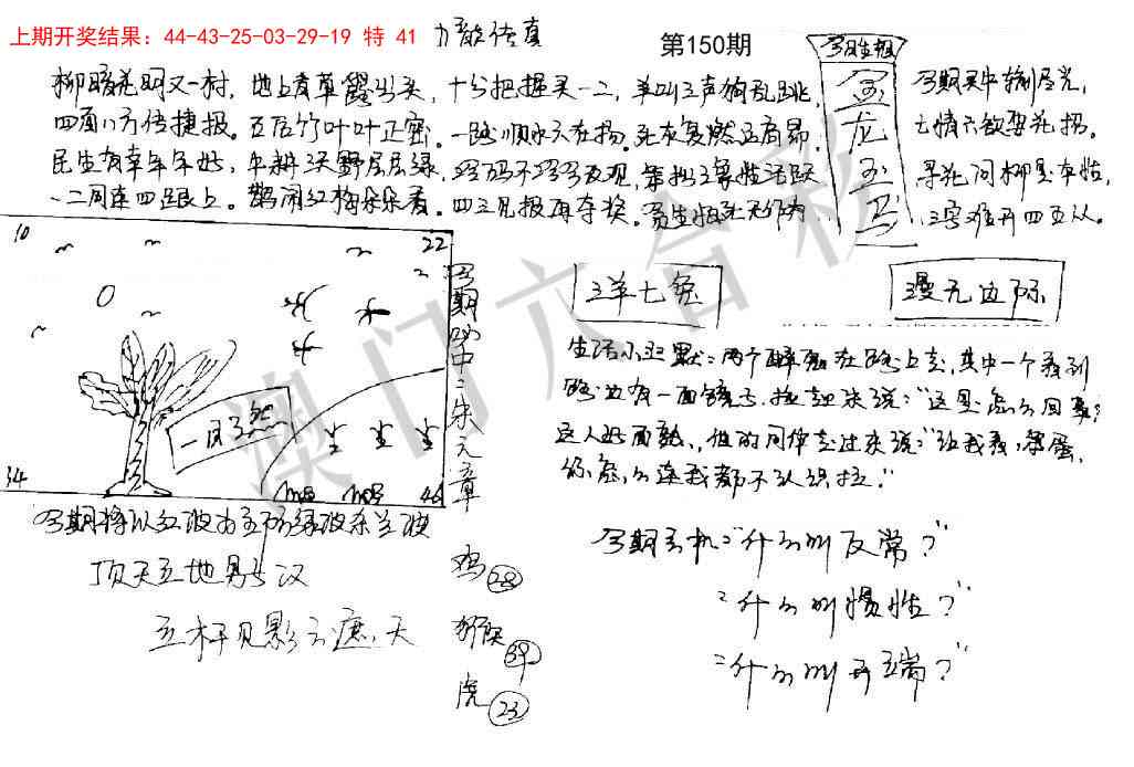 150期手写九龙内幕[图]