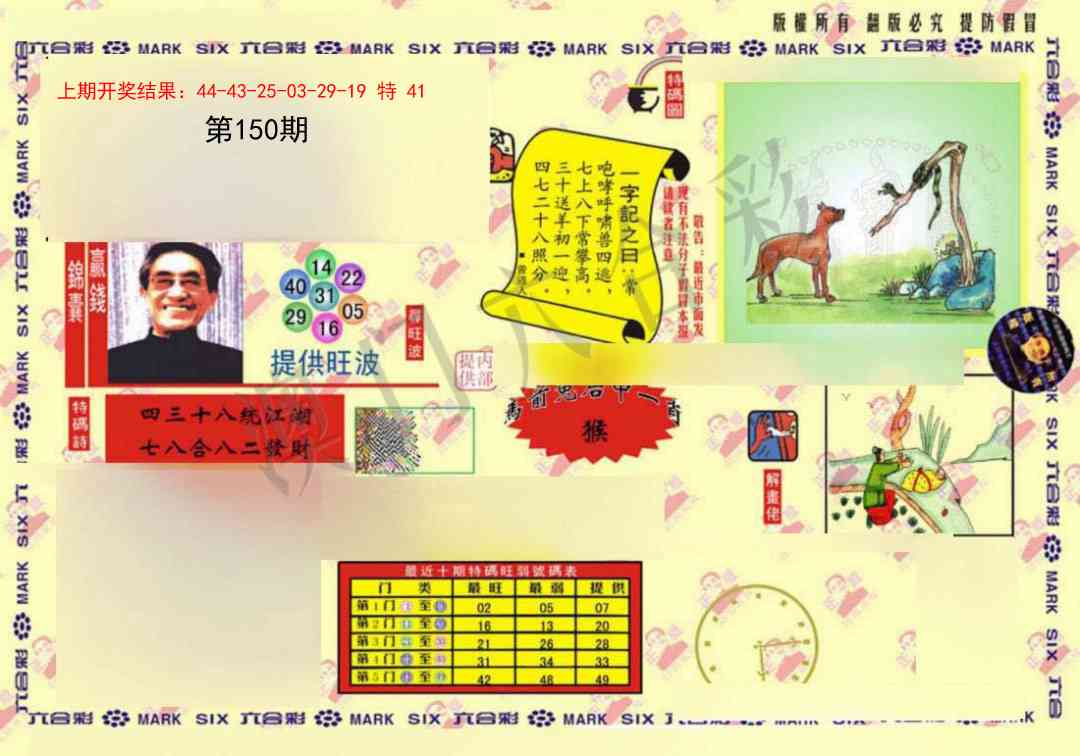 150期特码王(信封)[图]