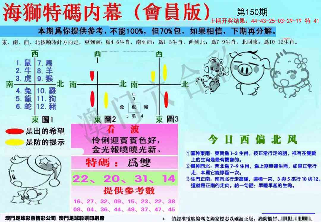 150期另版海狮特码内幕报[图]