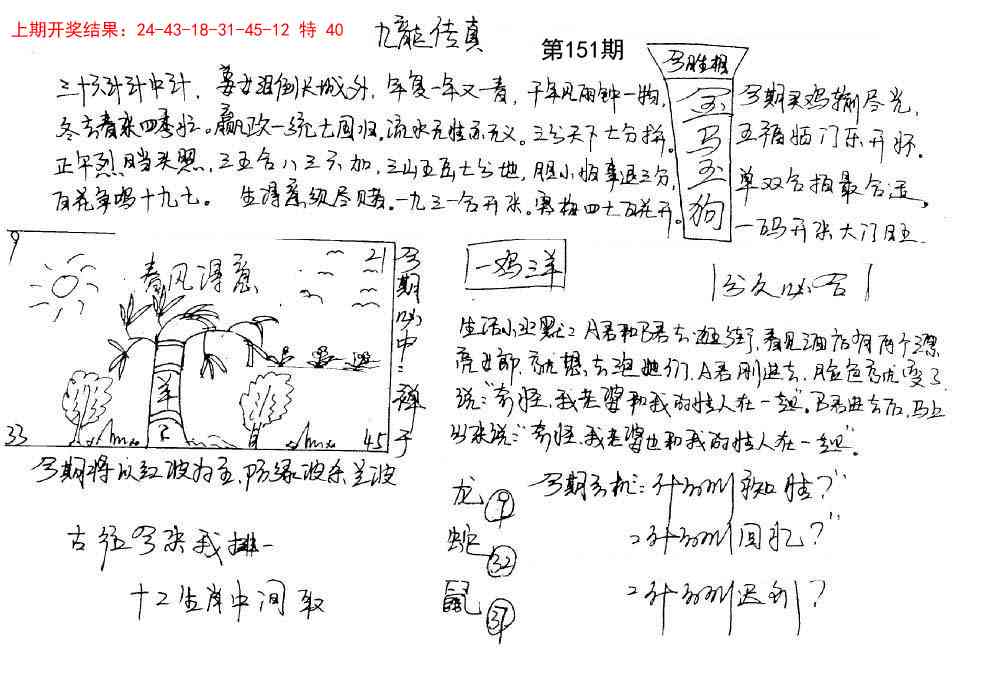 151期手写九龙内幕[图]