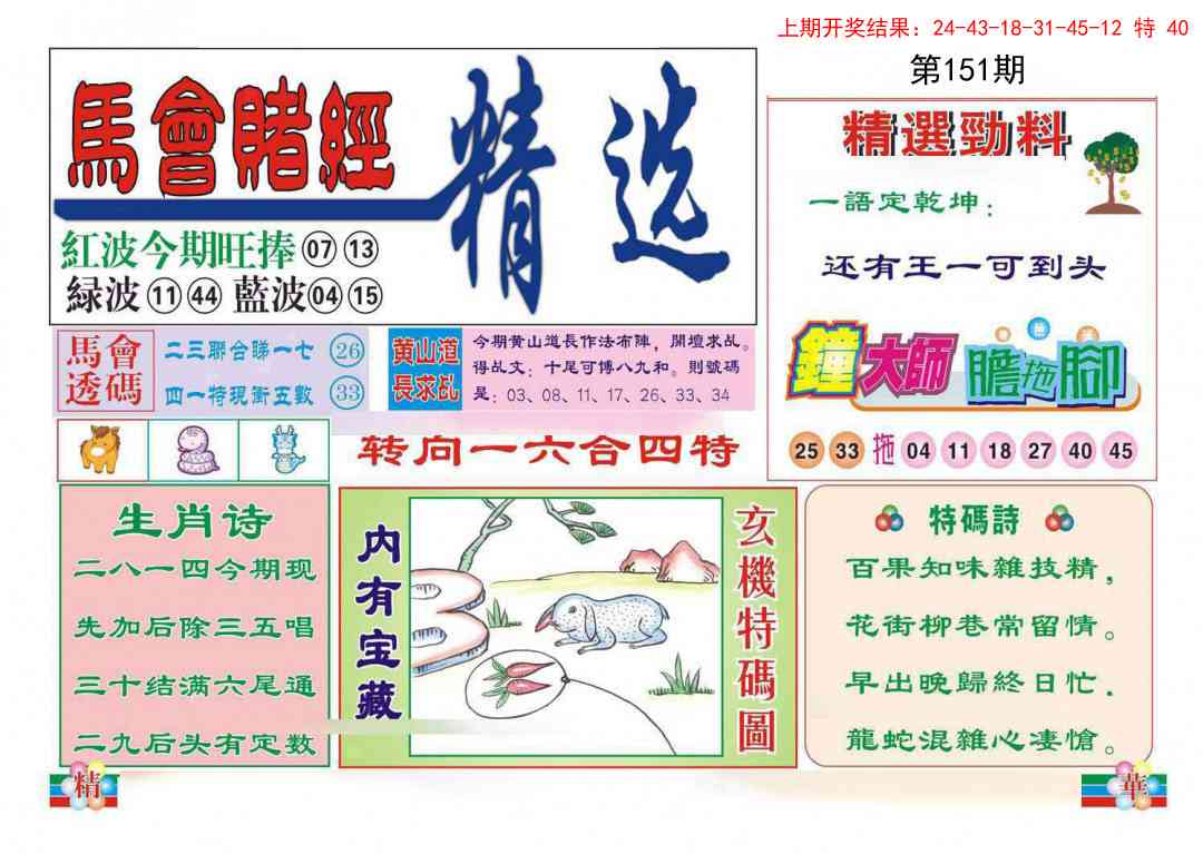 151期赌经精选[图]
