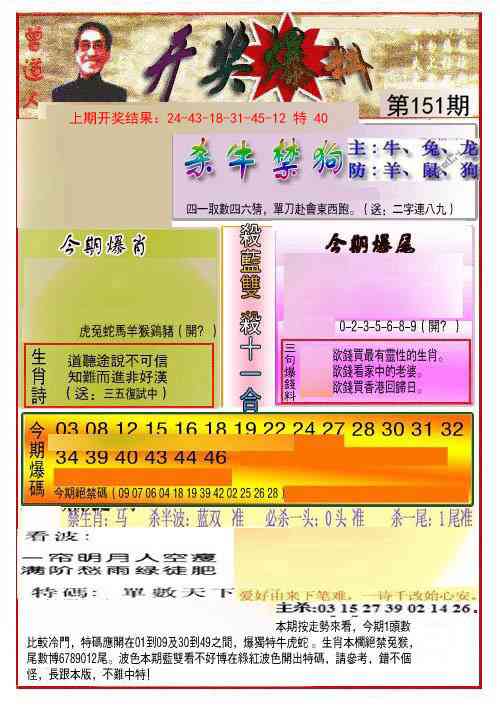 151期开奖爆料(新图推荐)[图]