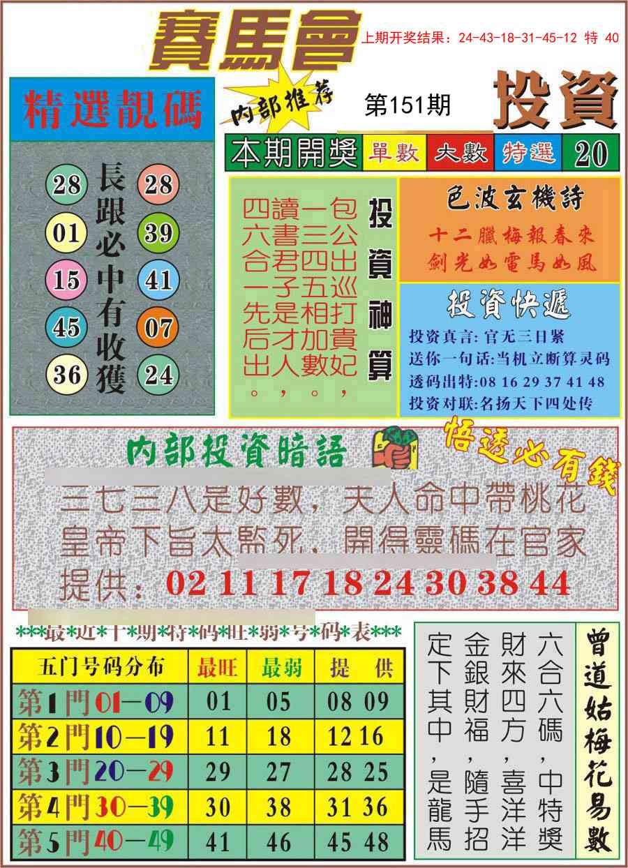 151期马会投资[图]