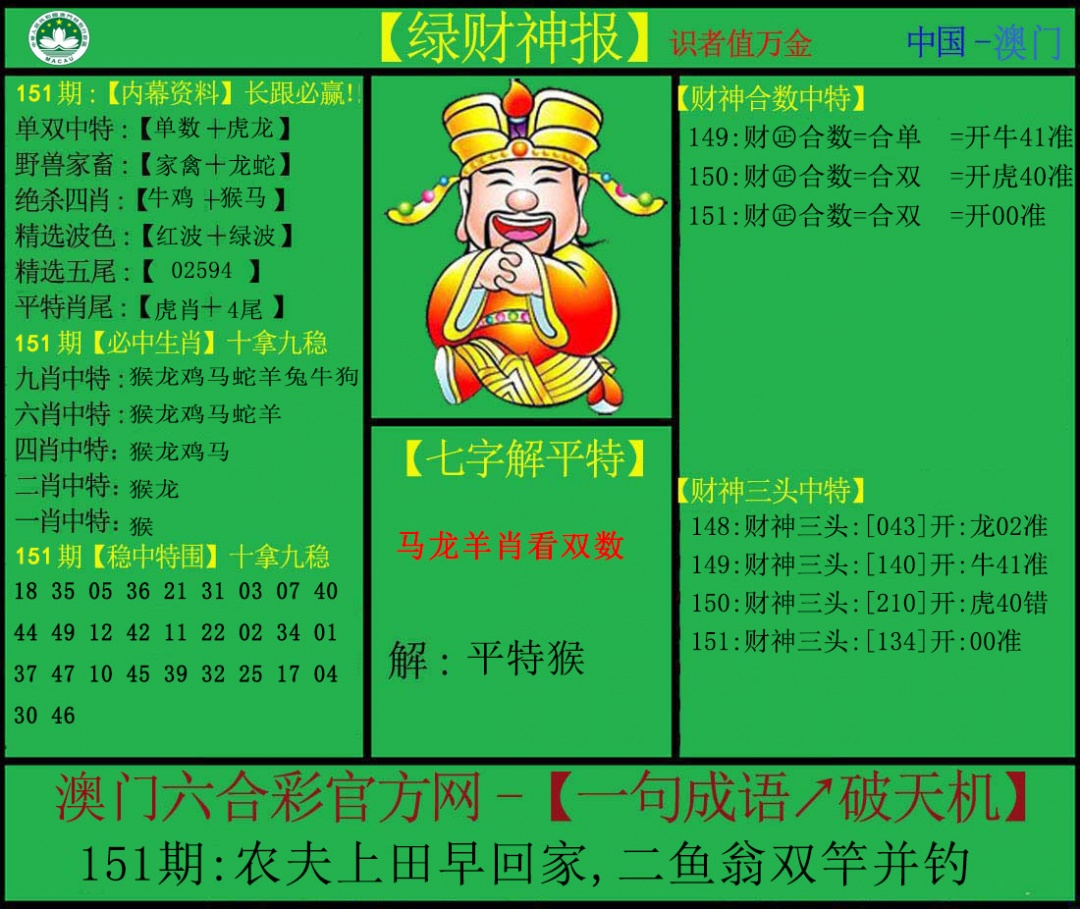 151期绿财神[图]