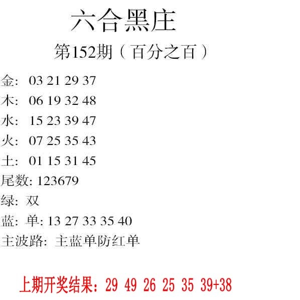 152期六合黑庄[图]