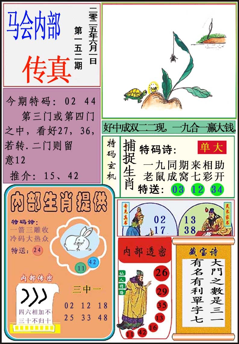 152期马会内部传真[图]