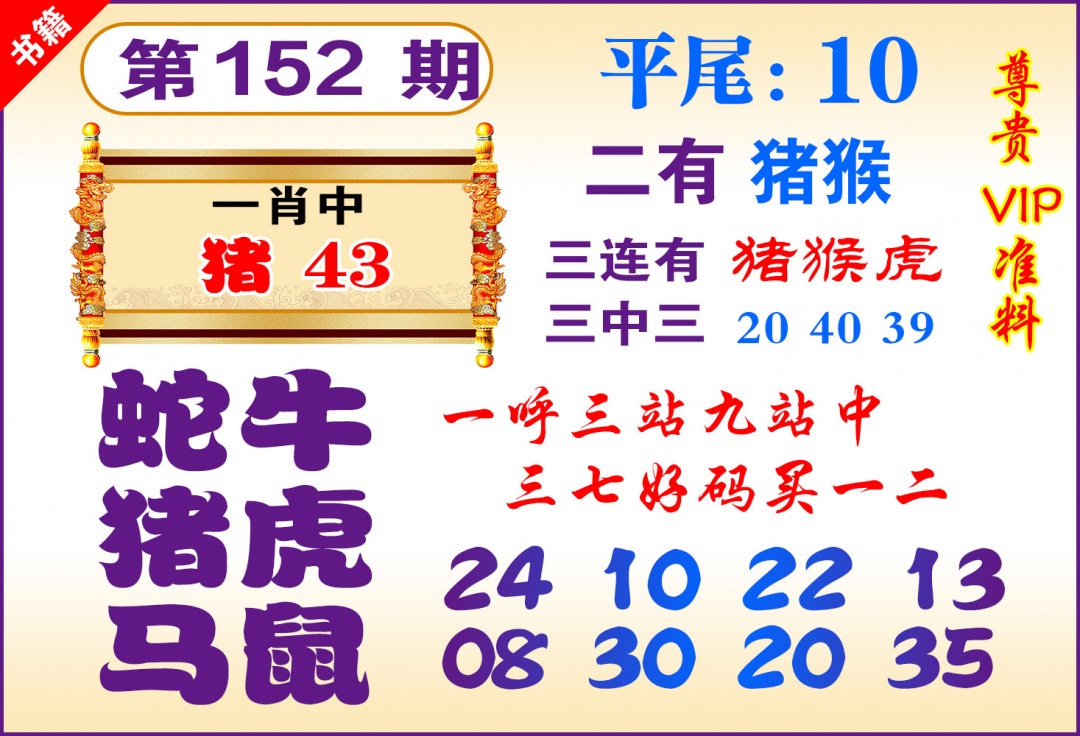 152期澳门九龙天书[图]