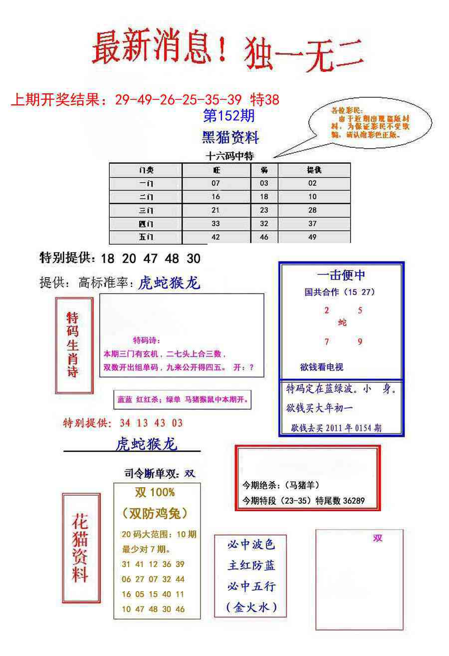 152期独一无二[图]