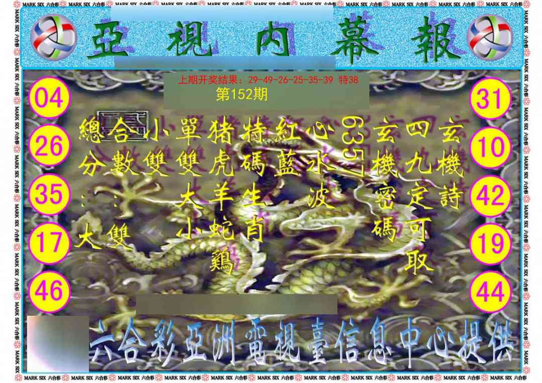 152期亚视内幕报[图]