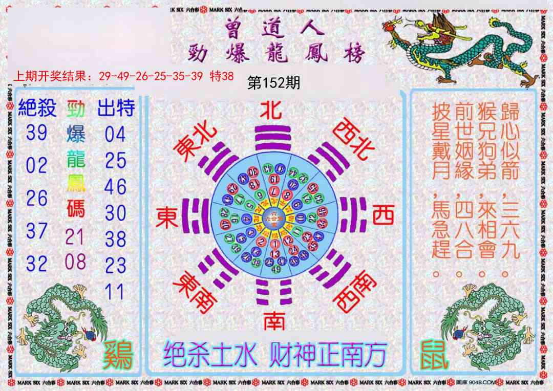 152期曾道人劲爆龙凤榜[图]