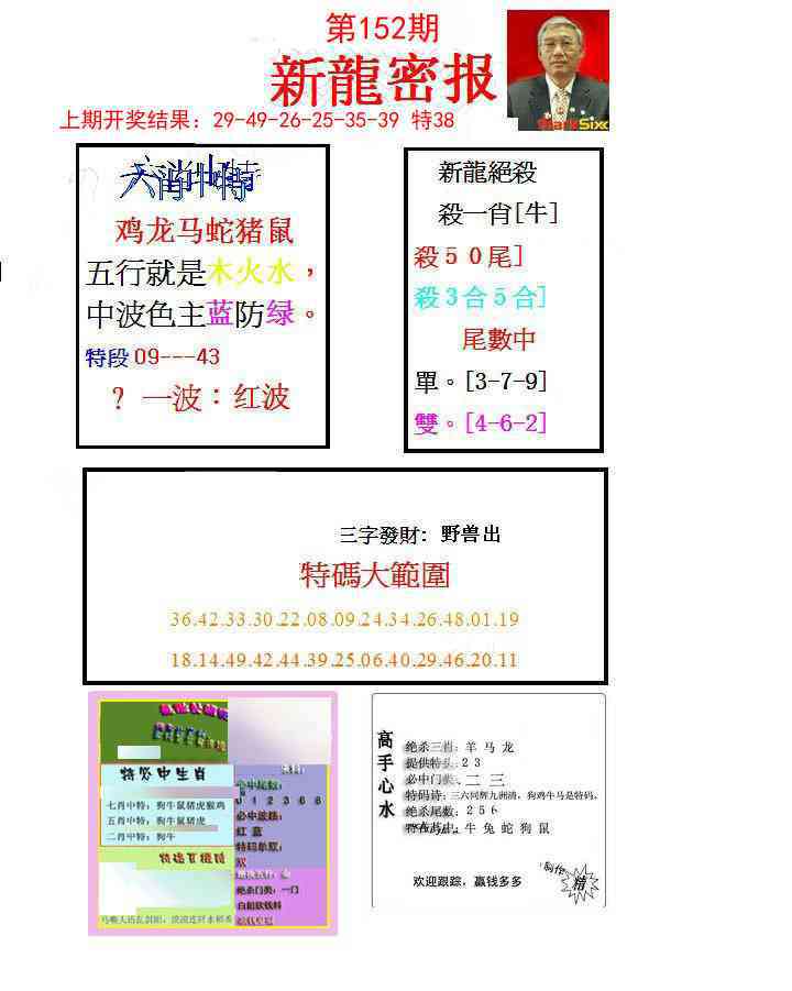 152期新龙密报[图]