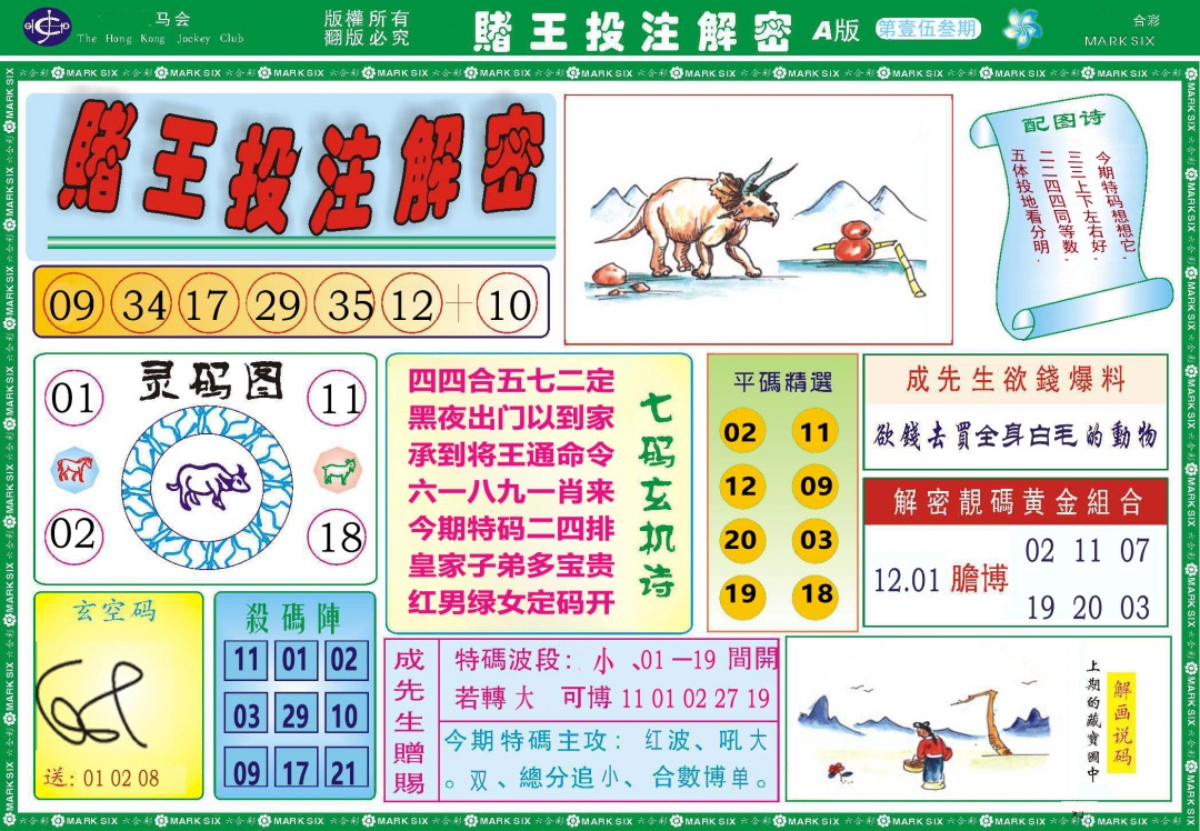 153期赌王投注解密[图]