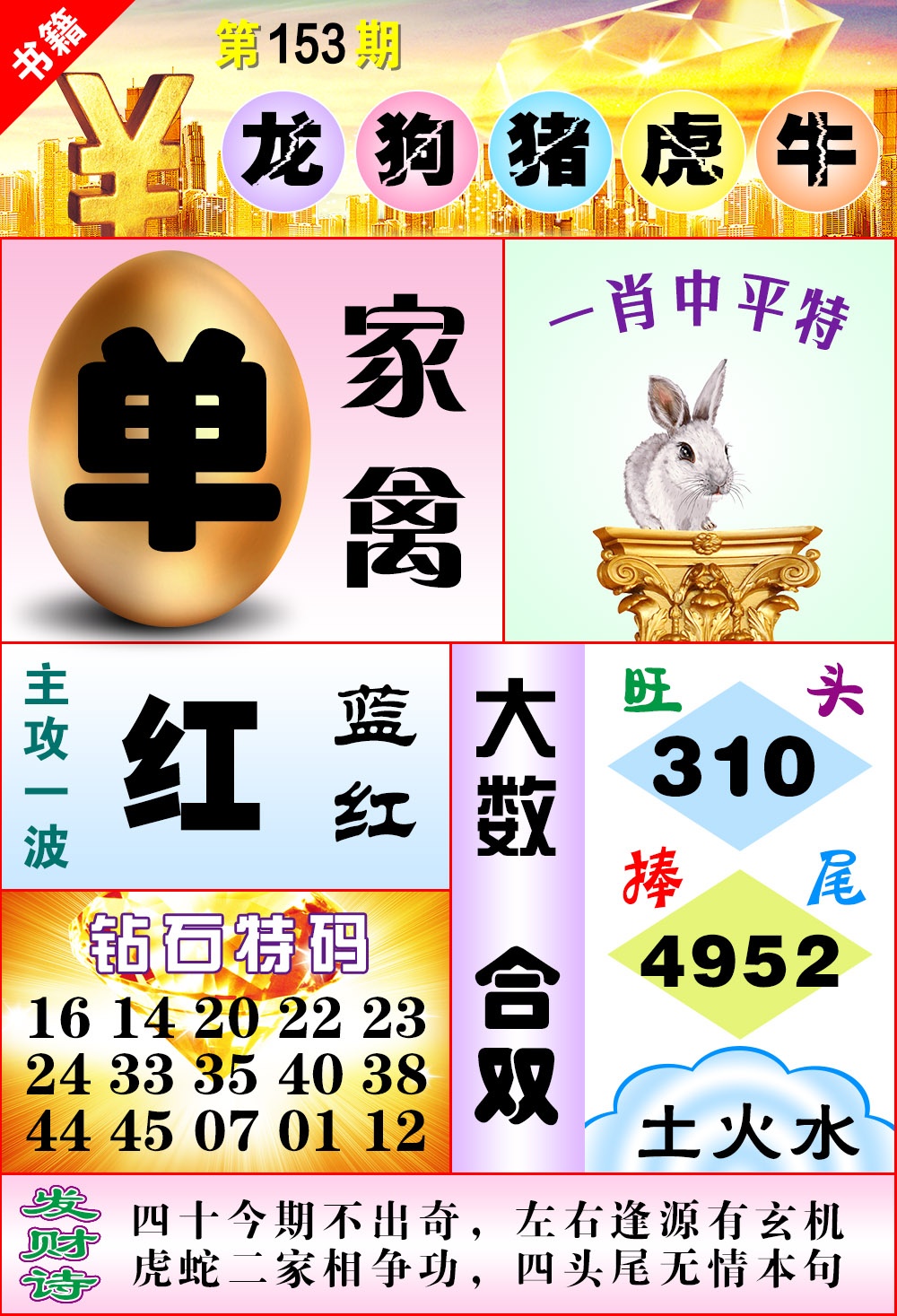 153期澳门金钱豹[图]