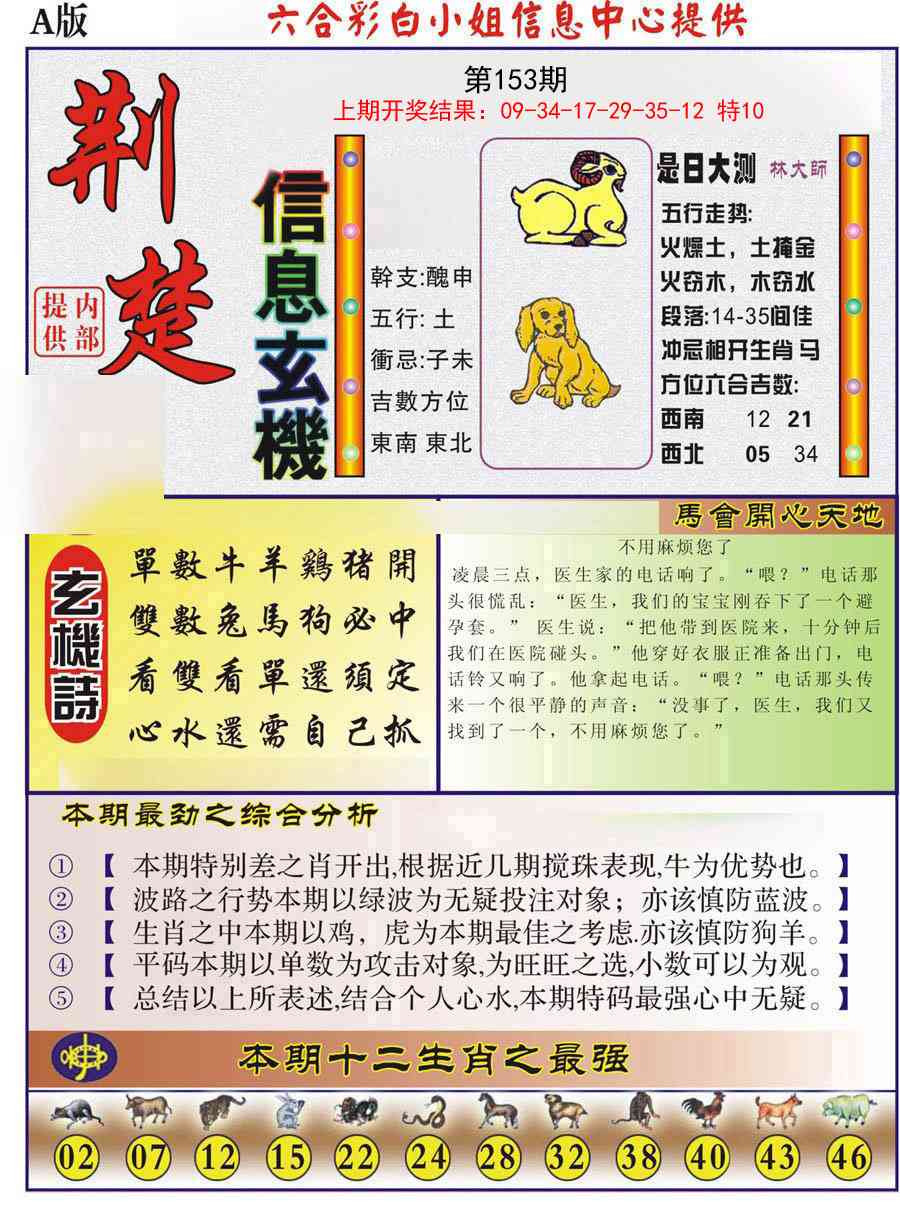 153期荆楚信息玄机A[图]