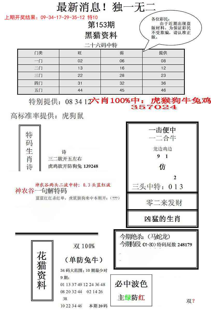 153期独一无二(正)[图]