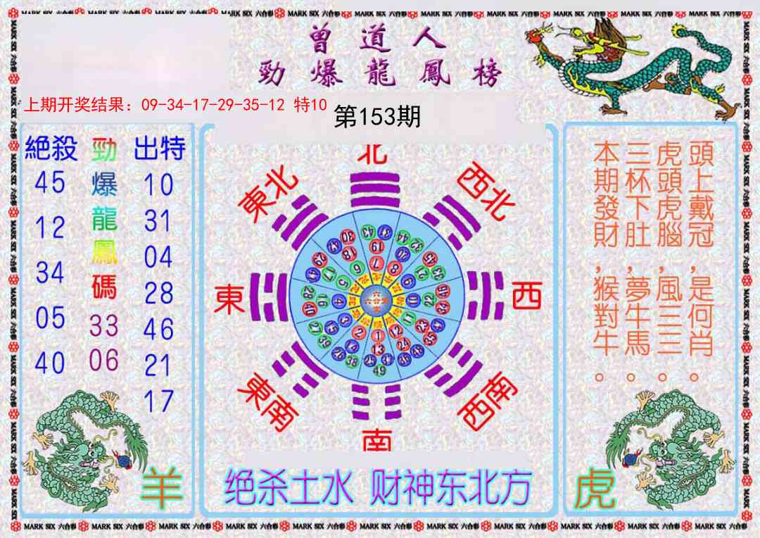153期曾道人劲爆龙凤榜[图]