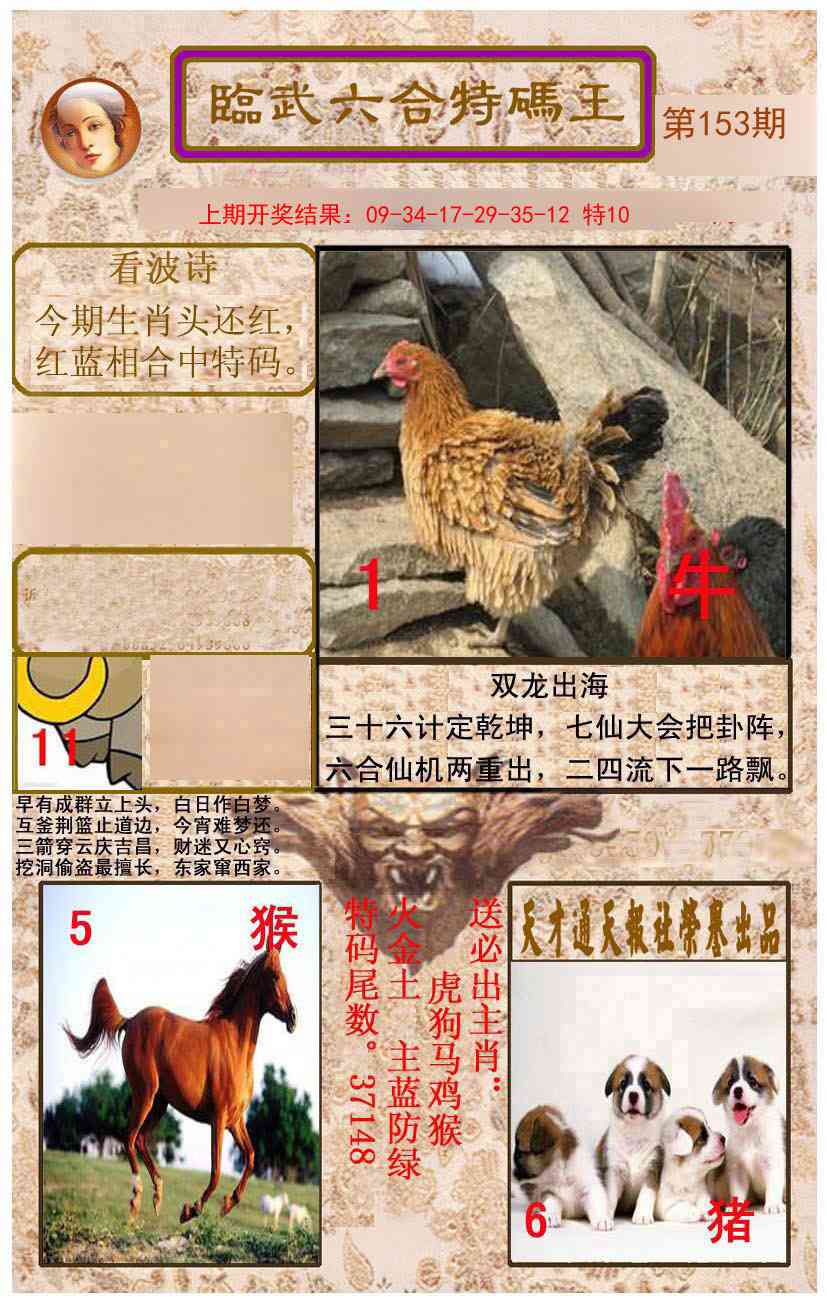 153期临武六合特码王[图]