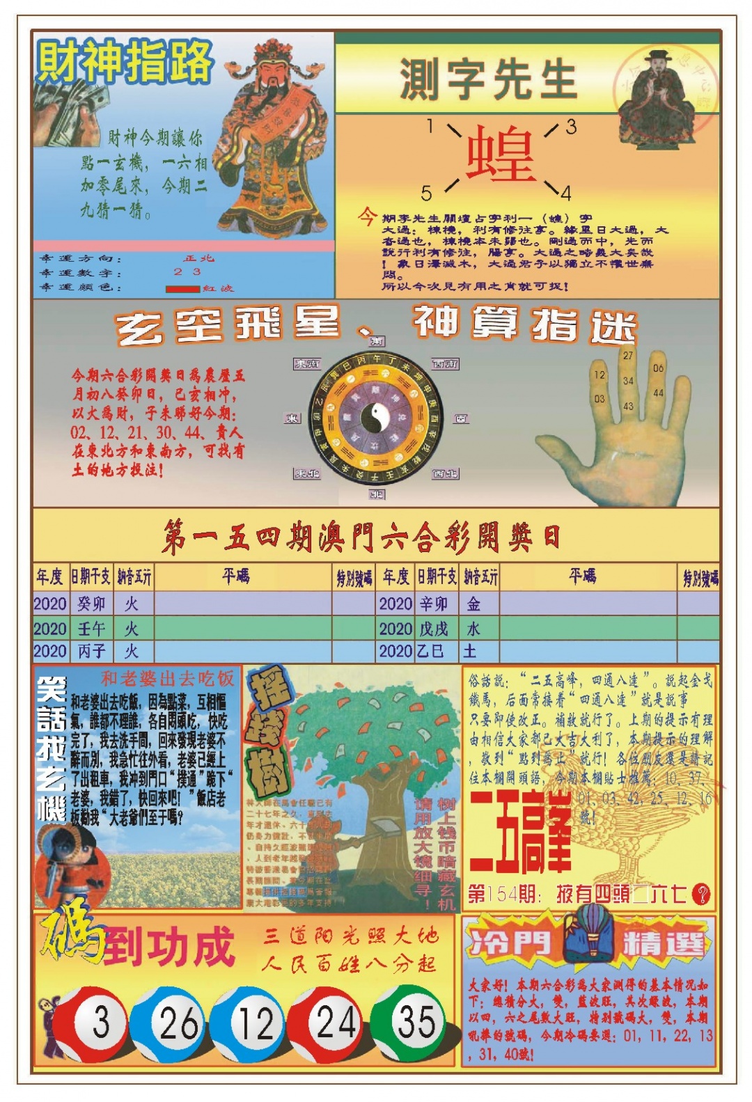 154期(新版)四柱预测B[图]