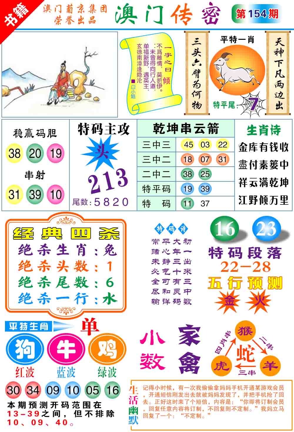 154期澳门传密心水[图]