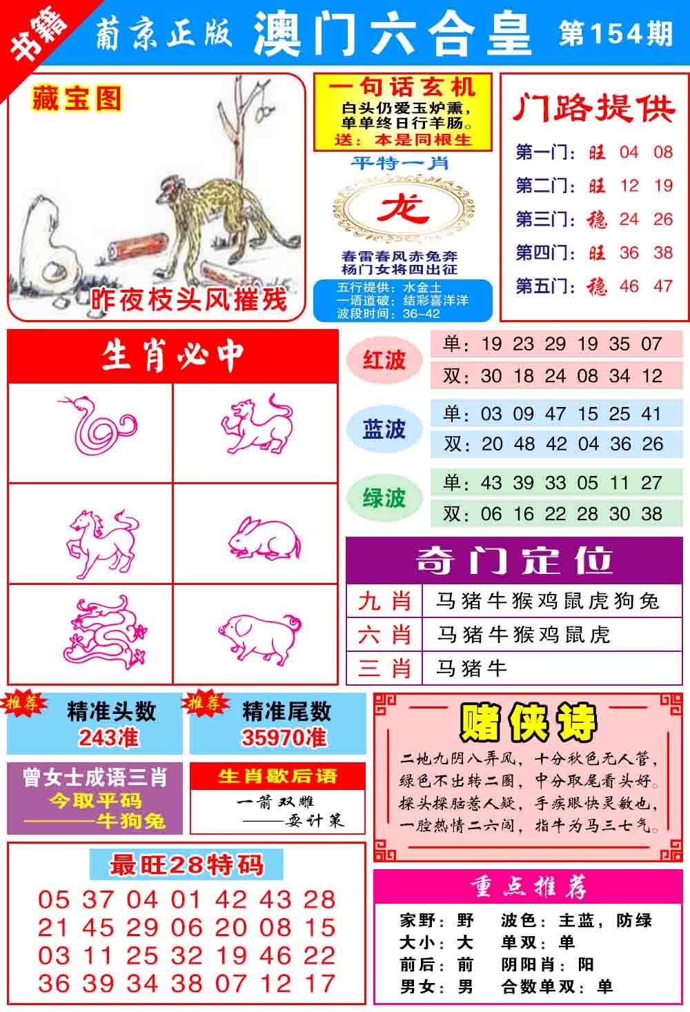 154期澳门六合皇心水[图]