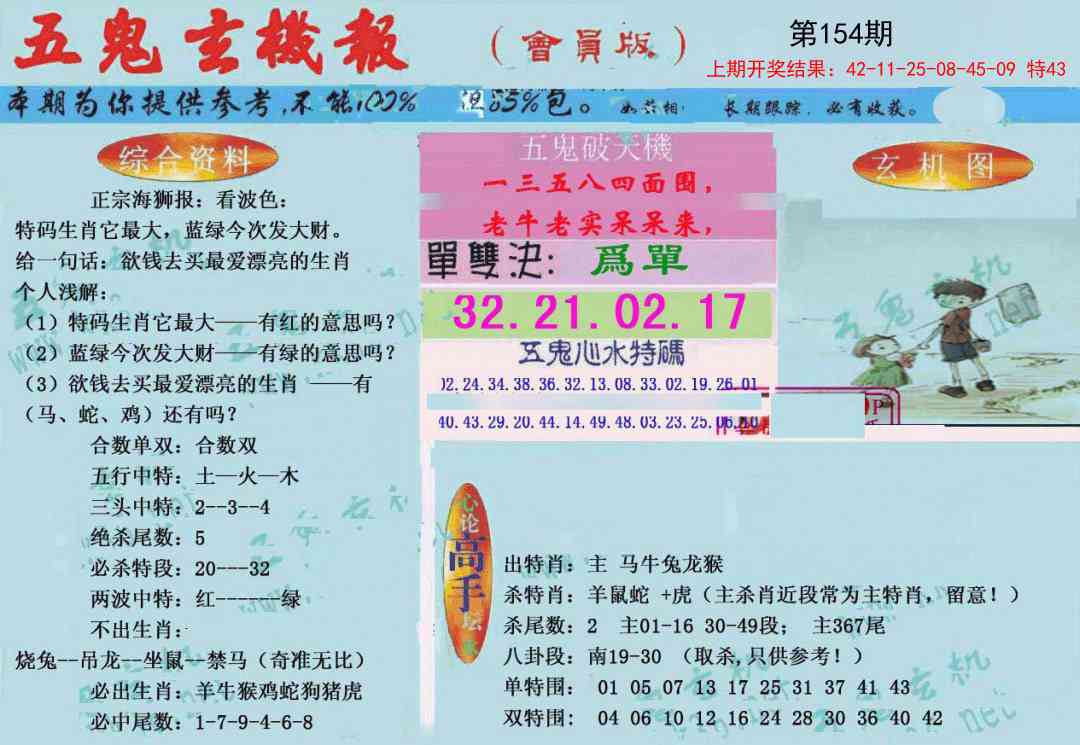 154期新五鬼玄机[图]