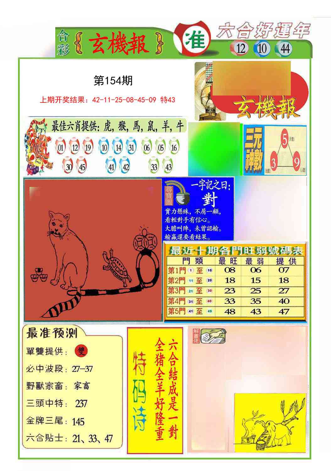 154期九龍玄机报(推荐)[图]