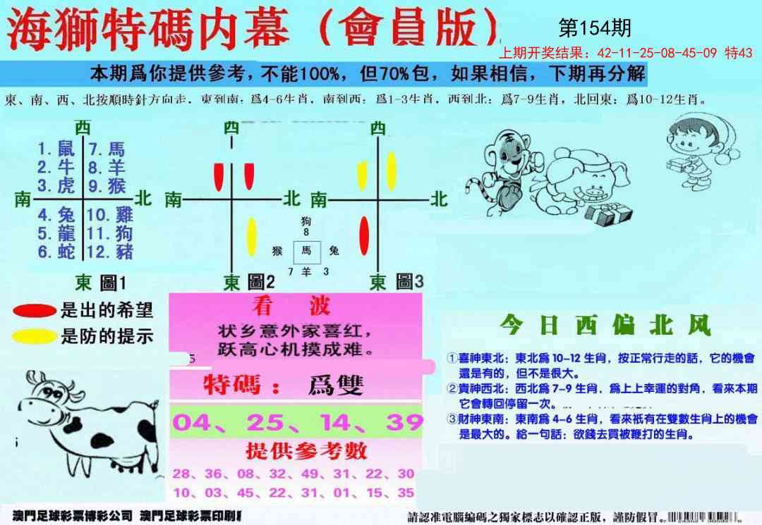 154期另版海狮特码内幕报[图]