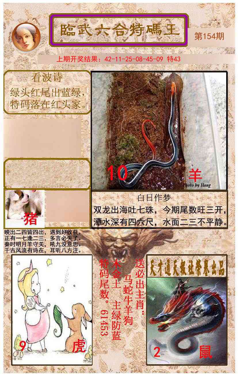 154期临武六合特码王[图]