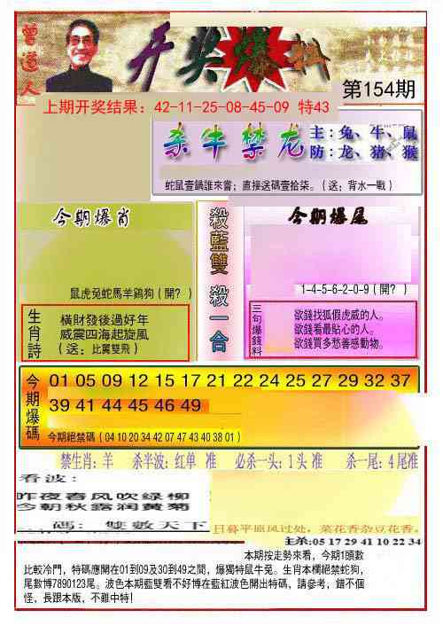 154期开奖爆料(新图推荐)[图]