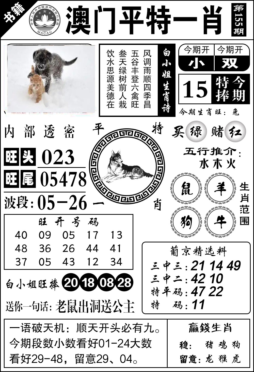 155期澳门内部透密[图]