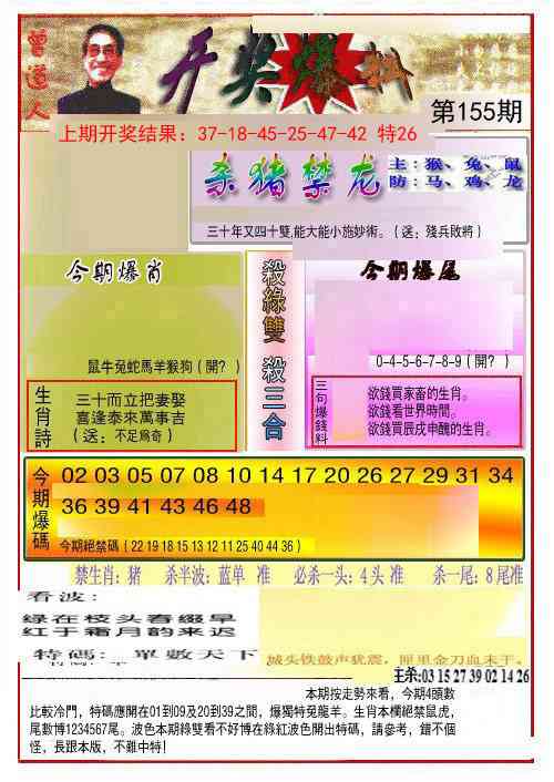 155期开奖爆料(新图推荐)[图]