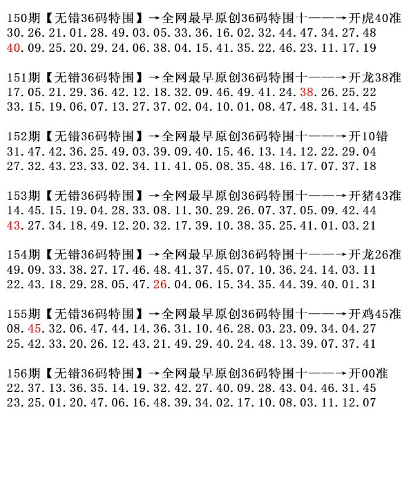 156期36码特围[图]